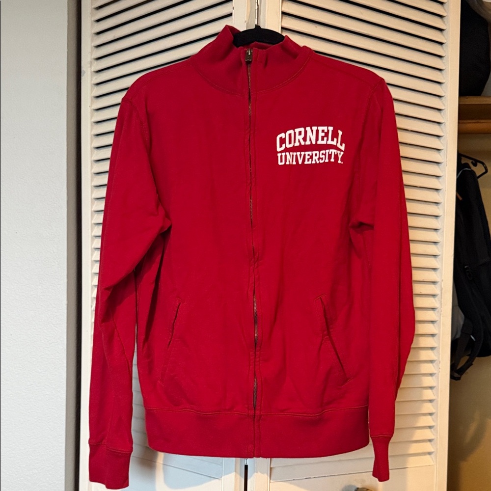 Cornell University Red Zip Up Sweater